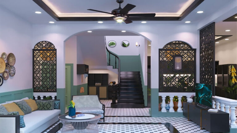 Cách thức phối màu hợp lý,  mỗi vị trí trong căn phòng như các điểm ảnh sắc sảo đậm nhạt tạo nên một bức tranh nghệ thuật, nâng tầm căn phòng lên một vẻ đẹp độc nhất vô nhị có một không hai