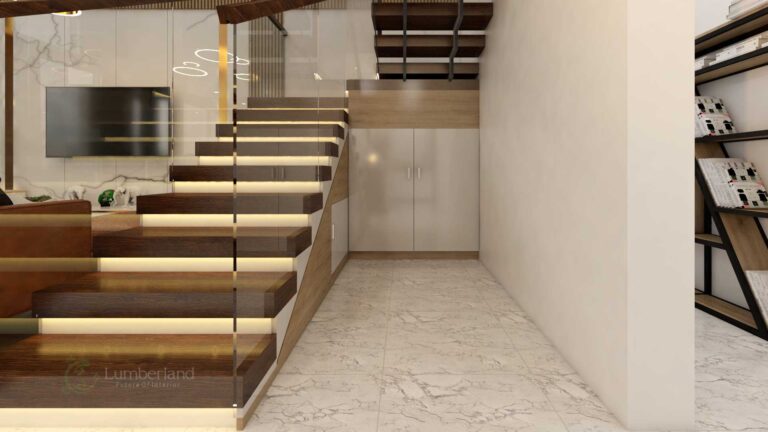 Thiết kế kho nằm dưới góc cầu thang, thiết kế tiết kiệm không gian