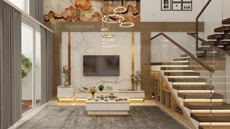 Vách tường được thiết kế tỉ mỉ, chi tiết, những tiểu tiết của vách gỗ điều được khắc họa rất tỉ mỉ, khéo léo