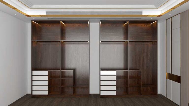 Vách ngăn được bố trí đồng đều