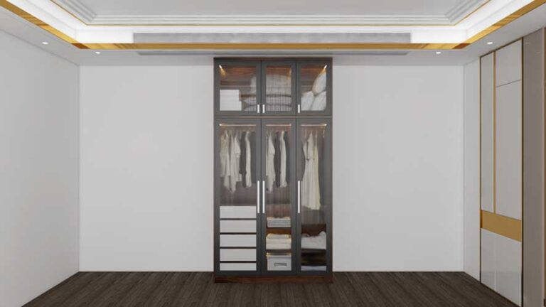 Không gian được sắp xếp gọn gàng, ngăn nắp