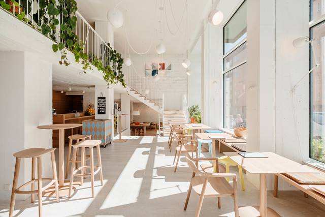 Quán cà phê mang phong cách Scandinavian