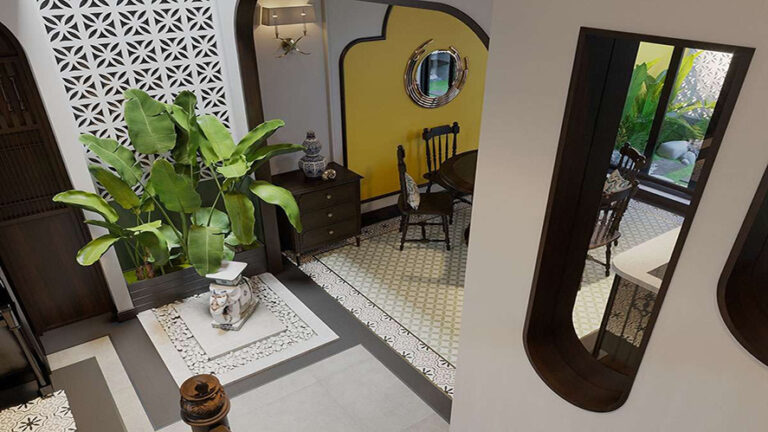 Lắp đặt các bóng đèn ở góc khuất căn phòng nhằm cân bằng nguồn sáng